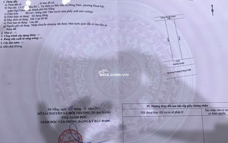 Bán đất đường Hoàng Công Chất - Gần Bãi Biển Sơn Thuỷ